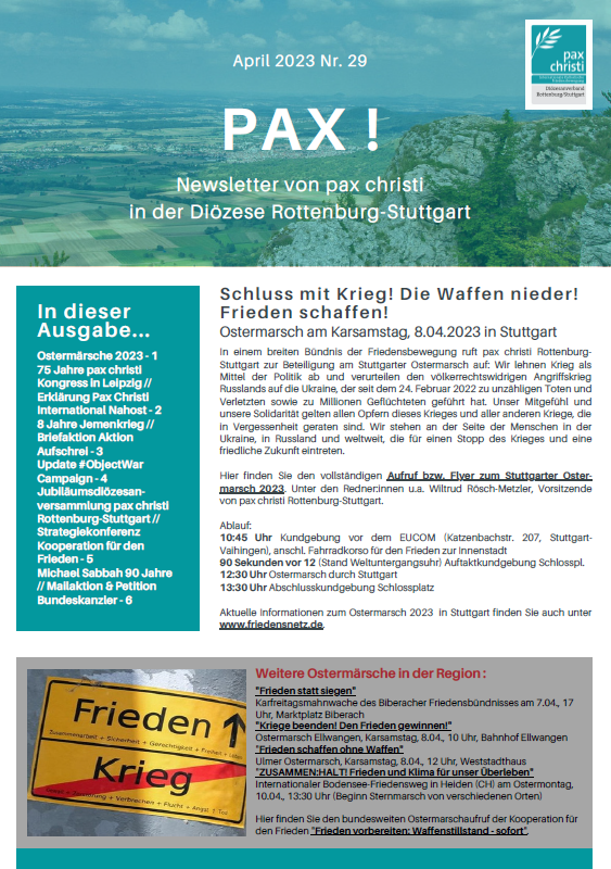 pax christi - Diözesanvertretung - Newsletter